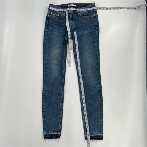 Maje Frayed Release Hem Skinny Denim Jeans Size 4 Women’s - Picture 4 of 6